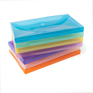 Buste in polipropilene di dimensioni legali FC espandibili con chiusura ad anello con gancio in plastica trasparente per archiviazione di <span class=keywords><strong>documenti</strong></span> da ufficio - Product Image 3