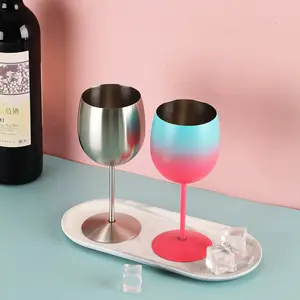 304 tazza di Champagne isolante creativa alta in acciaio inossidabile bicchiere di vino rosso tazza portatile a forma di U a guscio d'uovo