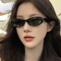 Lunettes de soleil œil de chat rétro Y2K 2026 pour femmes et hommes, petites lunettes de soleil ovales de luxe, protection UV400, lunettes de soleil vintage, lunettes de mode
