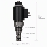 Katup Solenoid Hidrolik E08N20 ELT Distributor Resmi Italia Katup Kontrol Arah 350 Bar Normal Tertutup