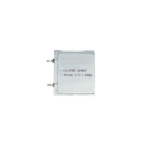 EXLIPORC 204843 350mAh 3.7V <strong>1mm</strong> 2mm <strong>Thickness</strong> Smallest Ultra Thin Lithium Ion Polymer BatterySmart Card <strong>Battery</strong> <strong>Lipo</strong> <strong>Battery</strong> - Product Image 1