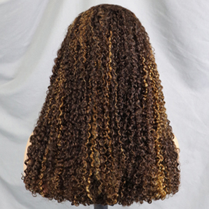 Letsfly Hair Pixie Curly 250% Density Pre-plucked Natural Hair 4/30 #   Perruques frontales en dentelle 13x4, cheveux humains, 12-22 pouces, vente en gros - Product Image 2