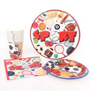 Baseball Basketball Football Soccer <b>Birthday</b> Party Supplies Disposable Cocktail Paper Napkins 16pcs - Product Image 2