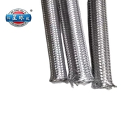 Tuyau flexible tressé en PTFE SUS304L, plage de température basse (-70°C à 260°C), raccord à bride, résistance à la corrosion