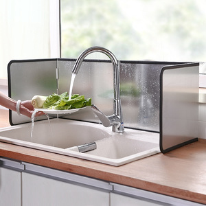 Protection anti-éclaboussures pour cuisinière à gaz Gongda, argentée, résistante à la chaleur moyenne, pour plaque de cuisson de cuisine - Product Image 2