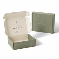 Cajas de Cartón Corrugado Negras Cuadradas Pequeñas Personalizadas para Envíos de Zapatos y Ropa, Embalaje de Papel Reciclable, Cajas de Envío Personalizadas