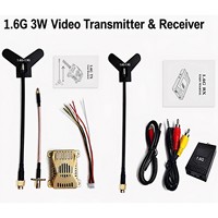 Kit VTX VRX 1600 MHz 3W 8 canaux analogique FPV pour liaison vidéo, modèle SV16G3W-12 DC 6-26V pour avion RC, drone et station terrestre