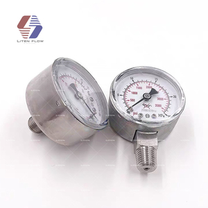 Medidor de presión lleno de líquido de 2,<span class=keywords><strong>5</strong></span> "<span class=keywords><strong>0</strong></span>-400 <span class=keywords><strong>Psi</strong></span> Caja de acero inoxidable Montaje inferior - Product Image 3