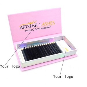 B/C/CC/D/DD/L +/M Curl Cashmere Lash Tray C D Curl Volume Custom Cashmere Mink Matte Dark Black - Product Image 4