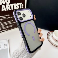 Coque de téléphone magnétique mate givrée pour iPhone 18 Pro Max 16 15 14 Plus 13 12 11 17 Air 16E, coque rigide translucide antichoc