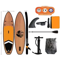 WINNOVATE619 - Inflatable Paddle Board, Wood Supboard