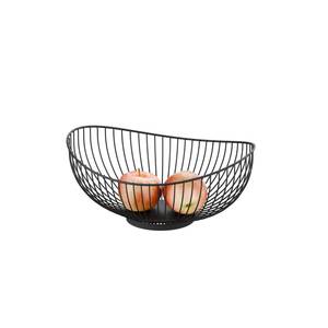 WIREKING Cesta de Frutas de Metal Negro - Organizador de Cocina Multiusos para Frutas, Verduras y Aperitivos - Product Image 1