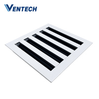 Diffuseur linéaire réglable à 5 fentes en aluminium pour conduits d'air conditionné Ventech HVAC