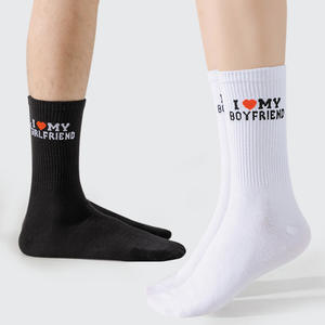 <span class=keywords><strong>Calcetines</strong></span> Divertidos de San Valentín con la Frase 'Amo a Mi Novia' para Parejas, <span class=keywords><strong>Calcetines</strong></span> de Algodón para Novios - Product Image 1