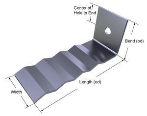 Attache de mur ondulé <span class=keywords><strong>d</strong></span>'acier inoxydable <span class=keywords><strong>pour</strong></span> les bâtiments côtiers - Product Image 4