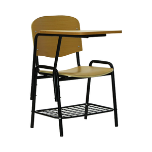 בית הספר ריהוט חדר אימונים כיסאות עץ פלדה עם לוח כתיבה - Product Image 4