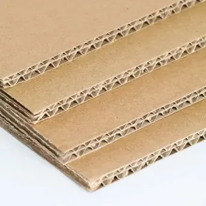 Folhas de papelão ondulado 2300x1220mm Placa de favo de mel reciclado Folha de papel ondulado de alta resistência E Flauta 3 5 7 camadas