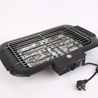 Four de cuisson électrique et gril à brochettes sans fumée en acier inoxydable chromé petit barbecue domestique