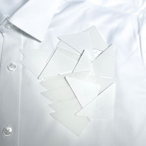 襟補強材 襟を硬くする 襟裏地接着剤 三角形固定襟パッチ 衣類用テープ または メンズ・レディースポロシャツ - Product Image 4