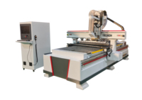 Router CNC de 3 Ejes y un Solo Husillo 1325 ATC de 4x8 pies y 9kw con Sistema de Control Mach3/NC Studio/Syntec/DSP y Bomba de Engranajes PLC