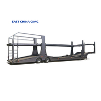 2-3axles Double Deck Auto Car Carrier Semi Truck Trailer pour 6-10 Voitures Transport