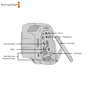 Cinepresa Portatile Blackmagic Design Pocket Cinema Camera <span class=keywords><strong>6K</strong></span> Pro BMPCC con Attacco EF - Product Image 5