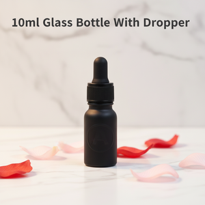 Flacon compte-gouttes en verre transparent dépoli à épaule ronde, fin, <span class=keywords><strong>vide</strong></span>, 8 oz, pour huiles essentielles, 10 ml, flacon en verre 30 ml avec compte-gouttes coloré - Product Image 1