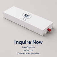 Boîte cadeau à tiroir avec insert en mousse, impression personnalisée, rigide, coulissante, robuste, recyclable, de qualité supérieure, vente en gros, directement de l'usine
