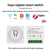 Suministro Directo de Fabricante Chino para Smart Life: Módulo de Interruptor de Pared Inteligente Mini Wi-Fi Zigbee 16A con Monitor de Energía y Relé Bidireccional para PC