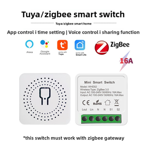 Cina produttore di fornitura diretta per Tuya Smart Life wi-fi Zigbee 16A Mini Smart Power Monitor interruttore a parete modulo relè bidirezionale - Product Image 2