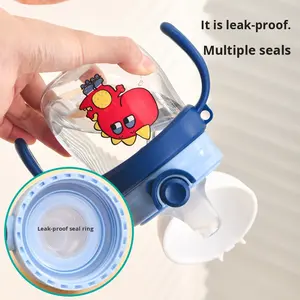 2025 infantile bec de canard tasse pour bébé <span class=keywords><strong>apprentissage</strong></span> Anti-étouffement Anti-fuite gravité pour boule lait tasse enfants Anti-chute tasse à boire - Product Image 5