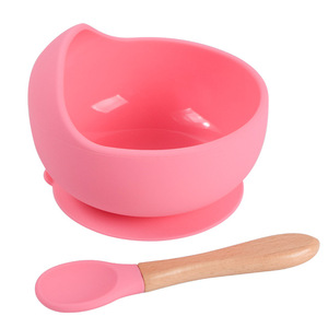 Ensemble bol et cuillère en silicone incassable à ventouse, motif animal, vaisselle personnalisable pour bébé, vaisselle pour tout-petit, sevrage assisté - Product Image 2