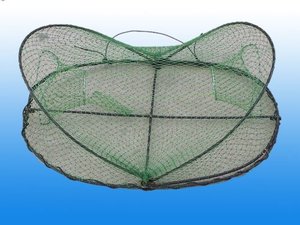 Pot de poisson de crabe pliable bon marché en gros Crawdad homard crevettes cages à poisson filet coulé - Product Image 6