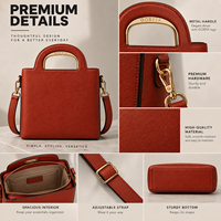 Sac fourre-tout en cuir PU rouge pour homme, personnalisé, avec poignée métallique, petit sac à bandoulière, logo personnalisé, usine OEM