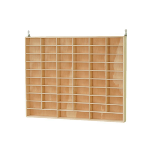 Multi-ngăn kệ gỗ thu nhỏ hiển thị trường hợp bằng gỗ phân loại khay cubby giá freestanding hoặc treo tường hộp bóng - Product Image 6