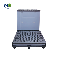 Caja de Paletización de PP Tipo Panal Apilable, Plegable y Encajable Reutilizable para Embalaje de Exportación y Transporte Logístico de Carga Pesada