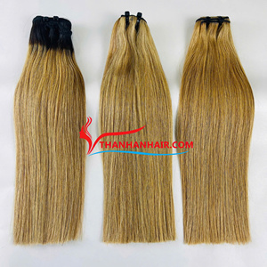 Caliente tendencia doble hueso recto vietnamita solo donante cutícula alineada colores crudos extensiones de cabello sin desprendimiento muy buscado - Product Image 4