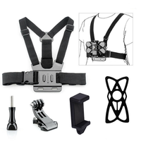 Harnais de fixation ergonomique pour téléphone et caméra d'action, mains libres, POV, sangle réglable, clip de fixation pour téléphone, pour GoPro DJI Osmo, vente en gros