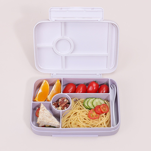 Hete Lunchbox Kinderen BPA-Vrij Compartiment Voedsel Opbergdoos Kinderen Bento Lunchbox Met Deksel - Product Image 5