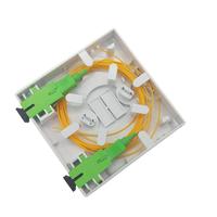 Caja de terminales de fibra óptica Ftth, 2 puertos, 86 Panel de pared, 2 núcleos, roseta SC interior, 86*86mm, placa frontal montada en la pared SC Pigtail 0,9mm