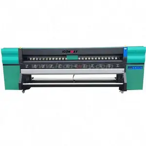 Nueva fábrica de impresión digital konica cabezal de impresión al aire libre banner impresora solvente barato