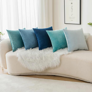 ปลอก<span class=keywords><strong>หมอน</strong></span>อิงขนาด45*45ซม. ปลอก<span class=keywords><strong>หมอน</strong></span>ผ้ากำมะหยี่นุ่มสีทึบปลอก<span class=keywords><strong>หมอน</strong></span>อิงสำหรับตกแต่งบ้าน - Product Image 2