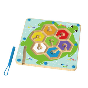 Gioco Labirinto Esagonale in Legno per Bambini <span class=keywords><strong>Montessori</strong></span>, Giocattolo Educativo con Perline in Legno - Product Image 4