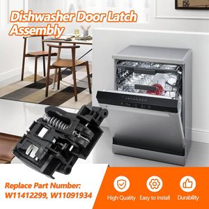 Conjunto <span class=keywords><strong>de</strong></span> Cierre <span class=keywords><strong>de</strong></span> Puerta para <span class=keywords><strong>Lavavajillas</strong></span> W11412299 Compatible con <span class=keywords><strong>Lavavajillas</strong></span> <span class=keywords><strong>Whirlpool</strong></span>, Reemplazo Chino para W11091934 - Product Image 2