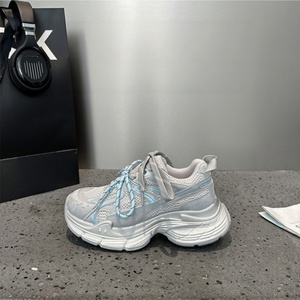 Baskets tendance printemps 2026 en maille pour femme, respirantes, polyvalentes, à semelle épaisse, style décontracté 'Dad Shoes' - Product Image 3