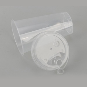 Gobelets à bulles jetables en PP Zhongxing en gros avec couvercles, design épaissi, écologiques, transparents, imprimés en sérigraphie, estampés or - Product Image 3