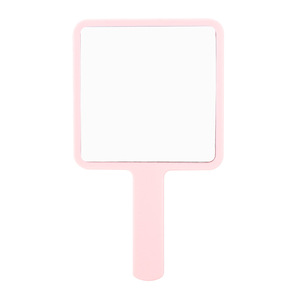 Square Handle Makeup <b>Mirror</b> <b>Plastic</b> Frame Aluminum Lens Portable Beauty Salon Tool - Product Image 5