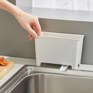 Cubo de Basura Colgante para Cocina con Tapa, Contenedor de Compost para Interiores, Cubo de Basura Montado en la Pared del Armario - Product Image 6