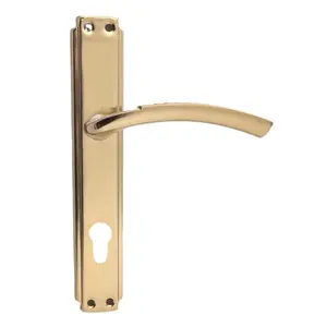 Modern Front Door Satin Brass Pull Gold Solid Handle Gold Long Screwfix Door Handles