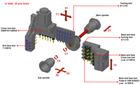 Jgtsangami — tour automatique précis à double broche, de type suisse, cnc de 32mm